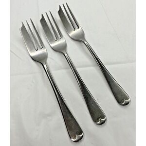 Atlas Firth STAY BRITE Stainless Dorian PASTRY FORKS Flatware Set of  3
